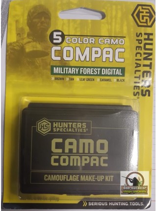 Краска грим, 5 цветов с зеркалом,  Hunters Specialties Military Forest Digital Makeup Kit