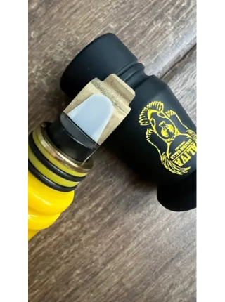 Манок на белолобого гуся Aliva Custom Calls ( Черный матовый, желтый)