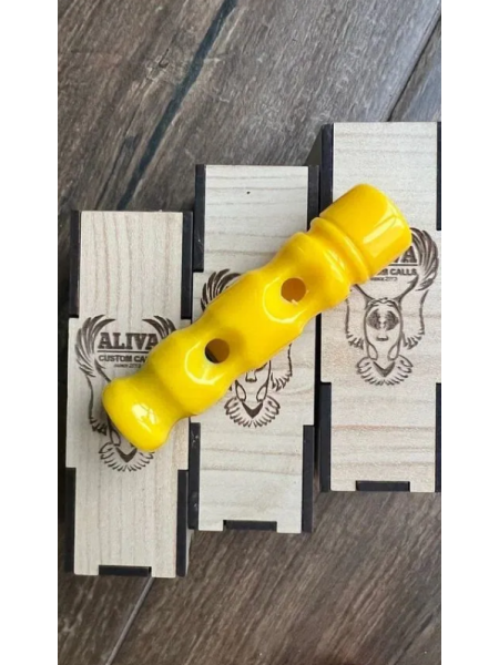 Манок-свисток на крякву, свиязь, чирка Aliva Custom Calls (желтый)
