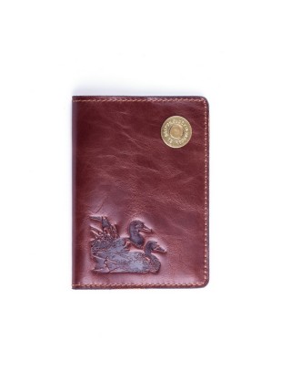 Обложка для паспорта коричневая