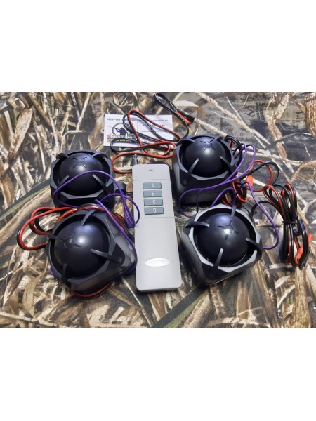 Комплект электронных звукоимитаторов голоса перепела  с дистанционным управлением 