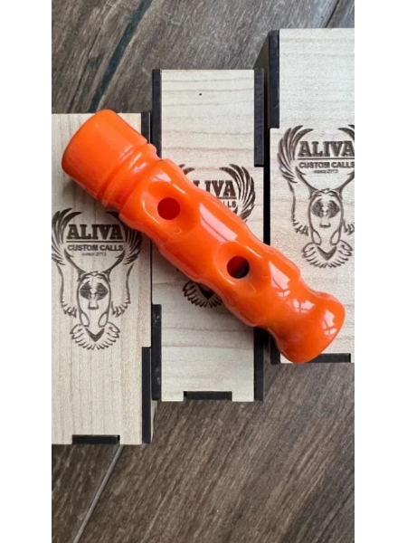 Манок-свисток на крякву, свиязь, чирка Aliva Custom Calls (оранжевый)